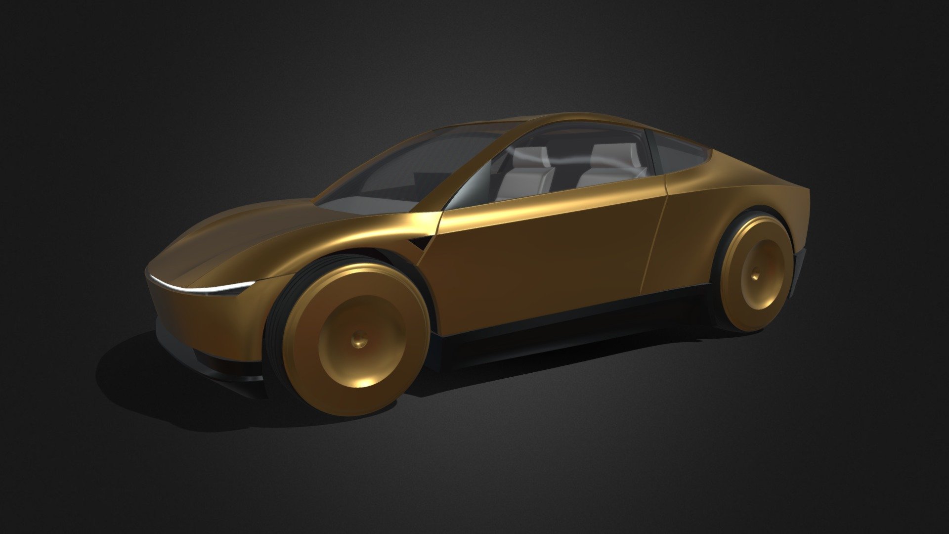 Tesla Cybercab Robotaxi 产品图